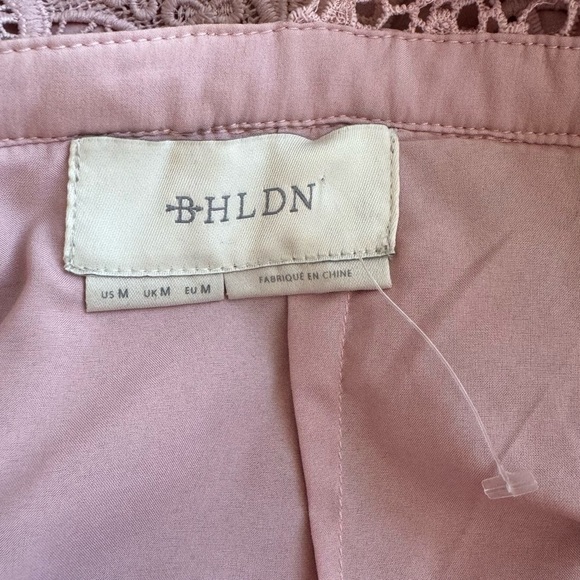 BHLDN Rosaline Mauve Lace Dress Medium NWOT Anthropologie Wedding Guest Cocktail - Picture 6 of 14